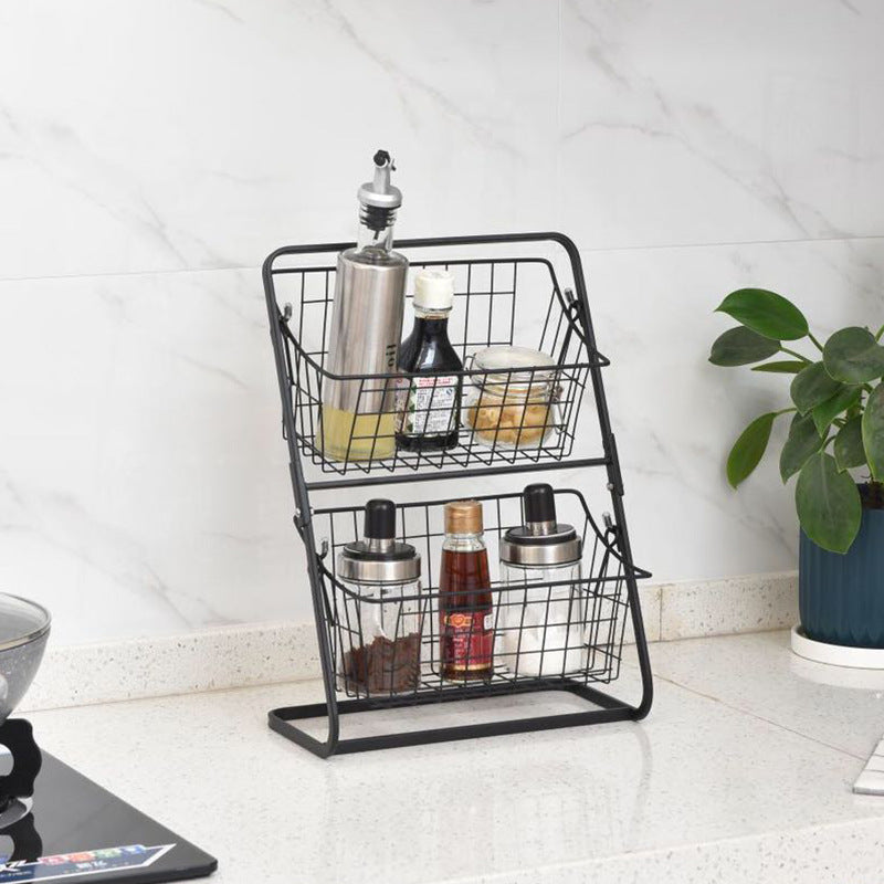 Stainless Steel Countertops Multilayer Spice Rack