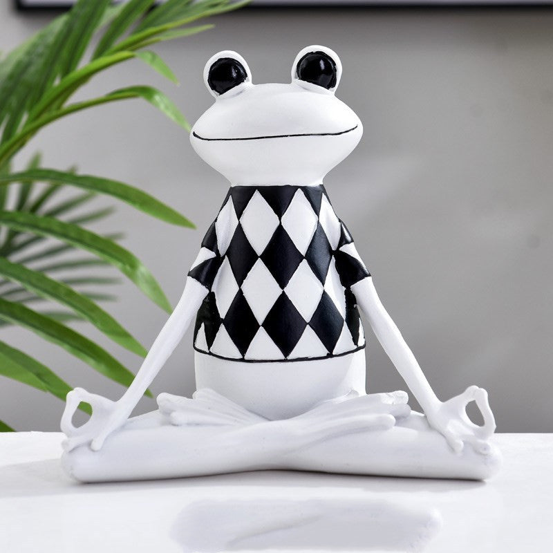 Yoga Frog Figurines Meditation Animal