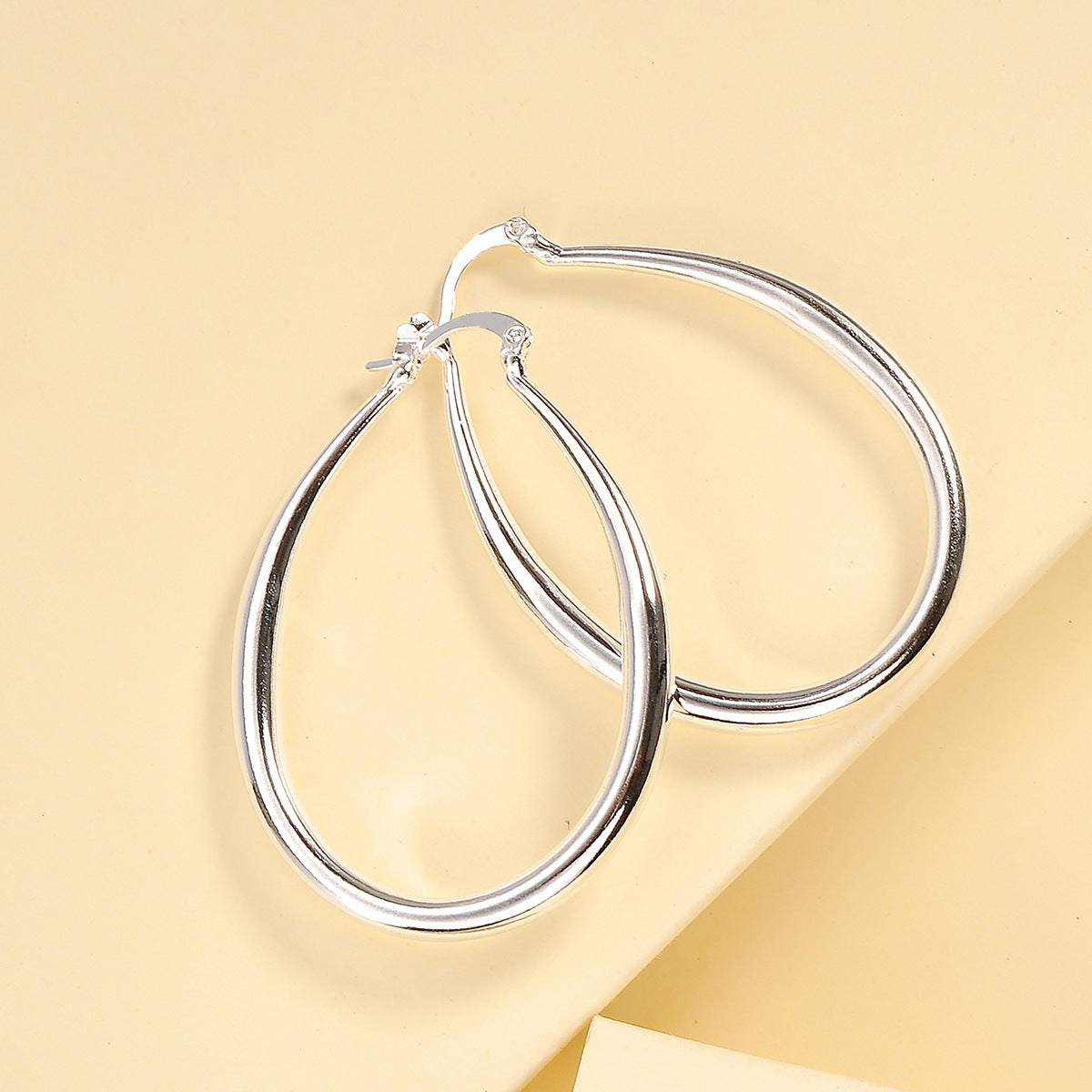 Geometric Oval Earrings For Women