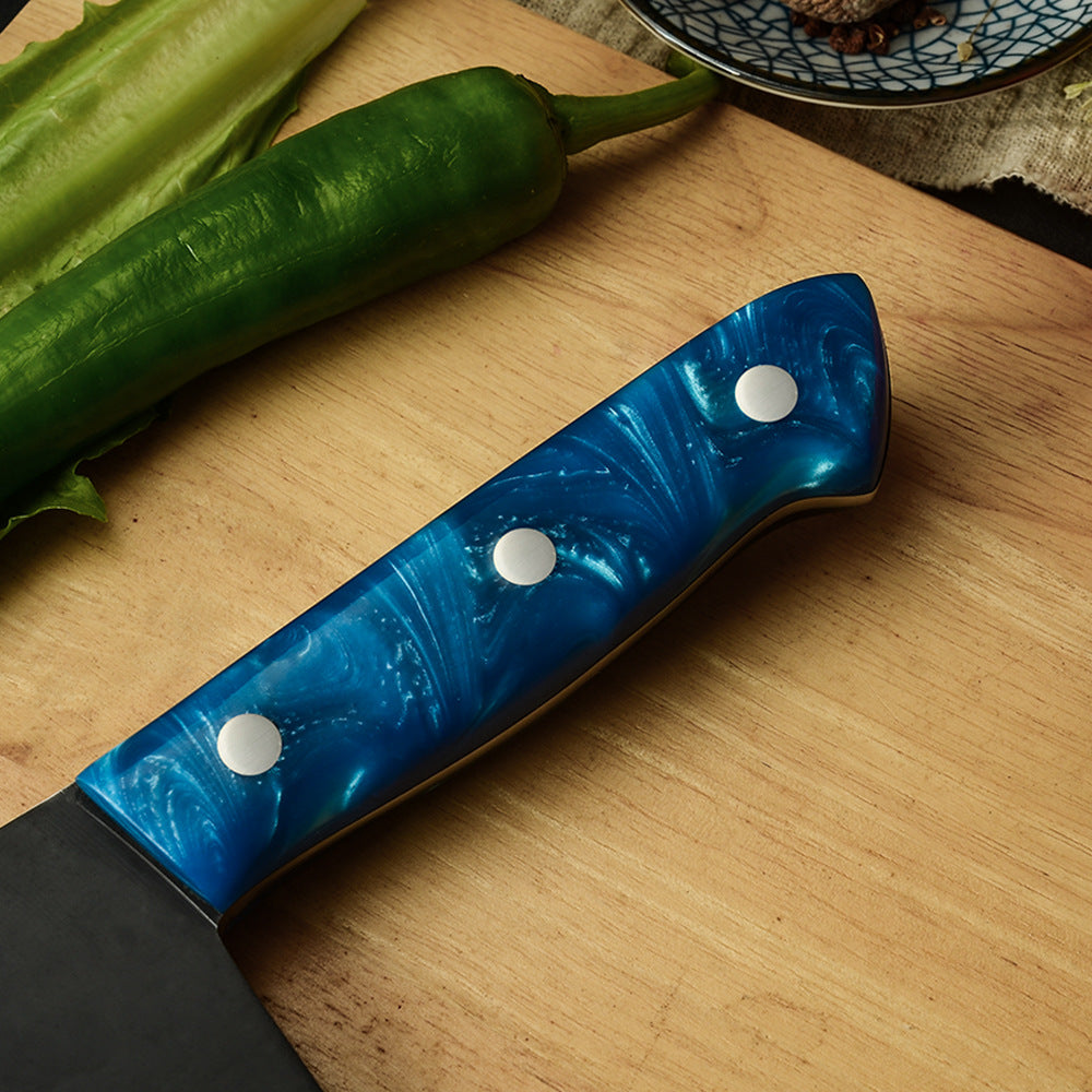 Stainless Steel Blue Handle Chopping Knive