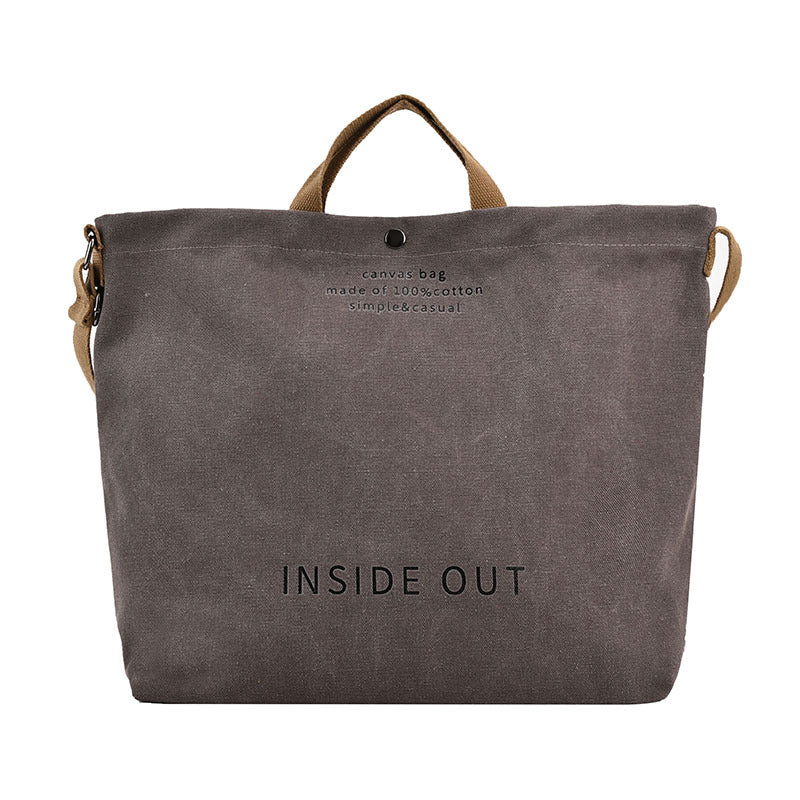 Canvas Crossbody Lether Tote Bag