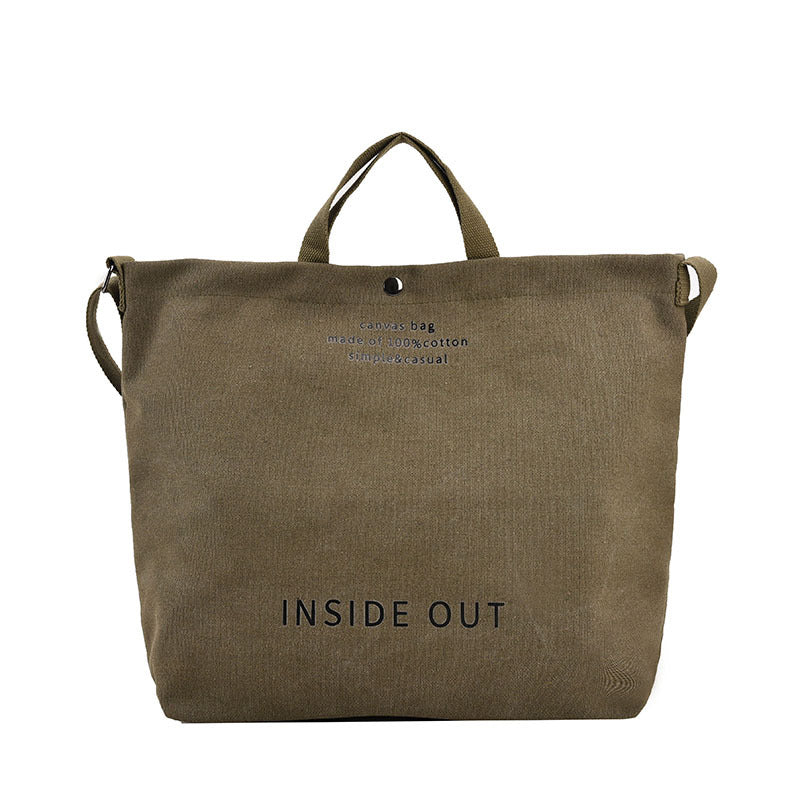 Canvas Crossbody Lether Tote Bag